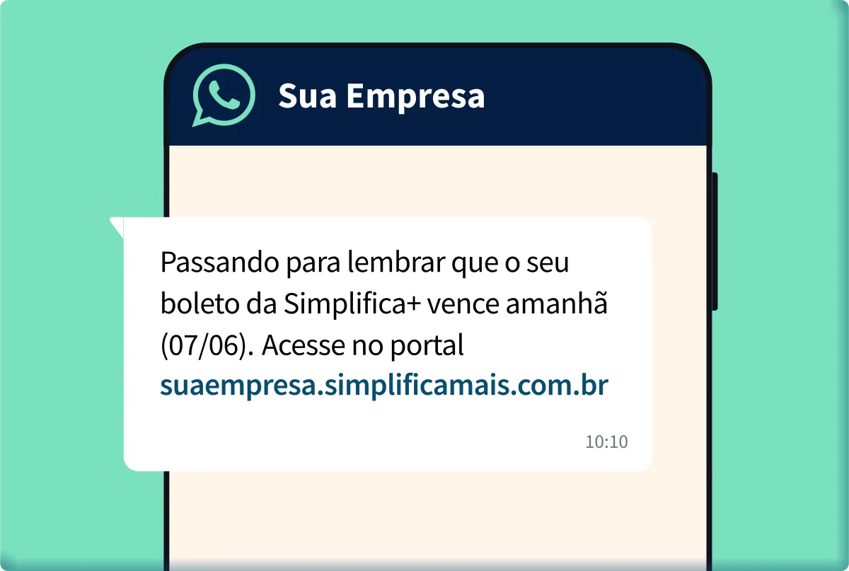 Régua de cobrança em execução — fluxo automatizado de lembretes
